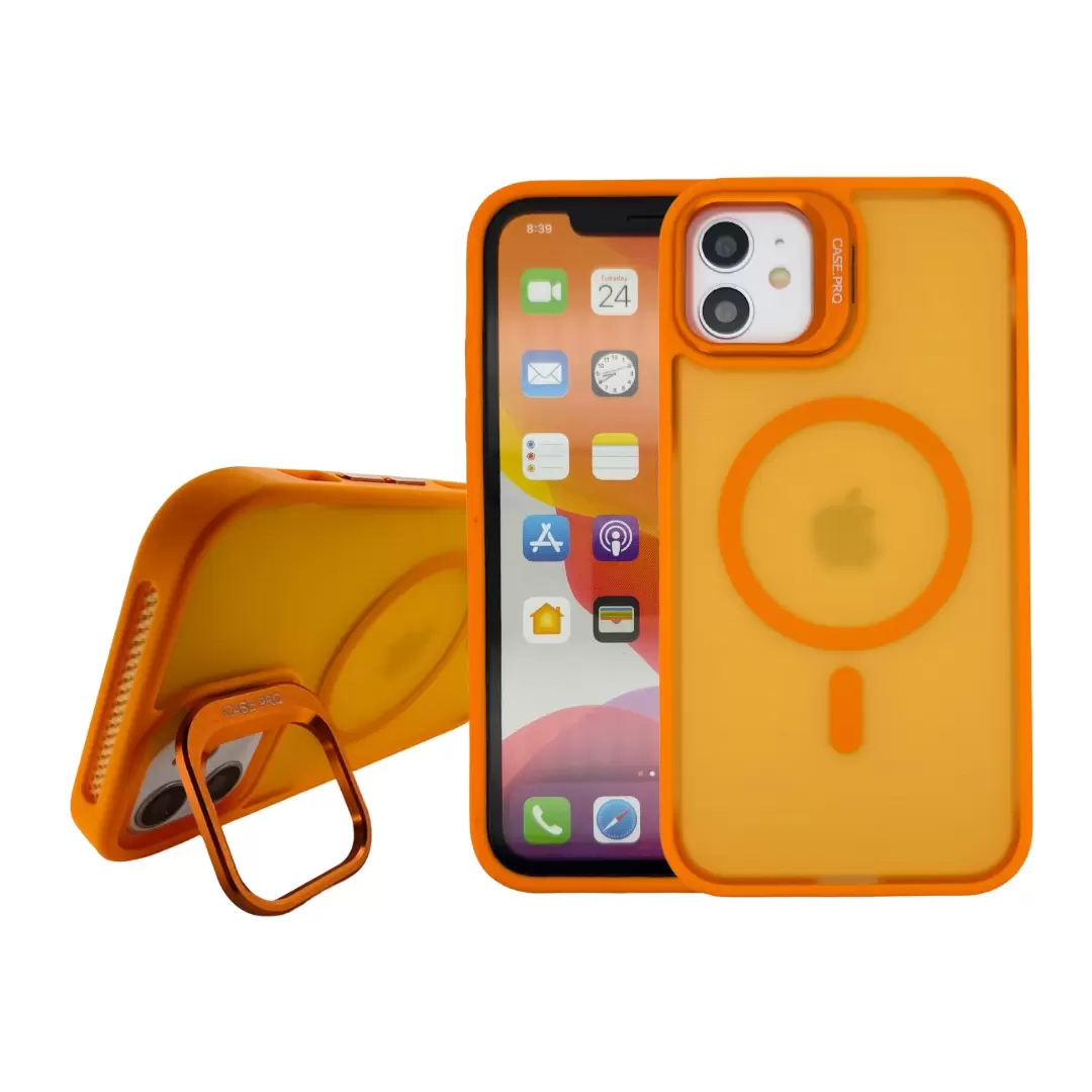 iPhone 11 MagSafe Smoke Camera Stand Orange