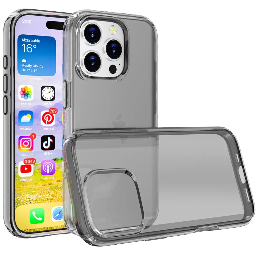 iPhone XR Fleck Case Clear Black