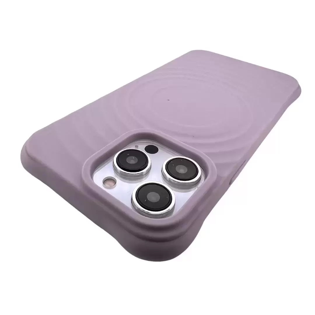 iPhone 15 Pro Max/iPhone 14 Pro Max Magsafe Water Ripple Tpu Case Purple