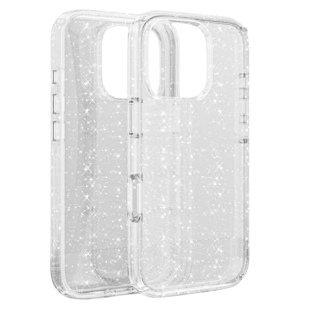 iPhone 15 Pro Max Fleck Glitter Case Clear