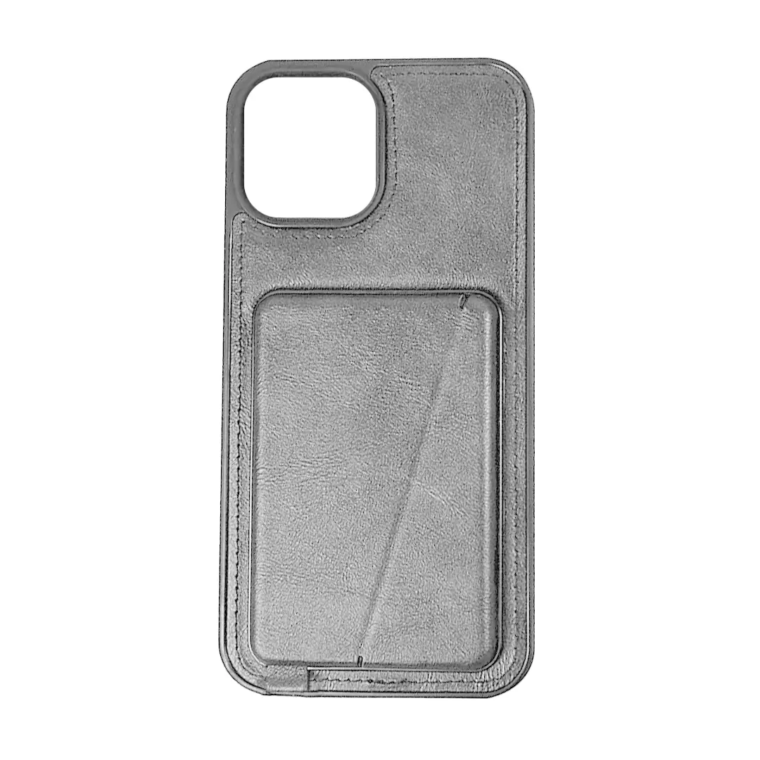 iPhone 15/iPhone 14/iPhone 13 Hidden Card Holder Case Gray