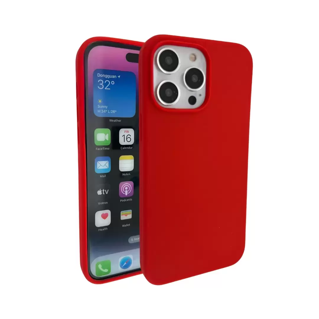 iPhone 12 Pro Max Soft Touch Case Red