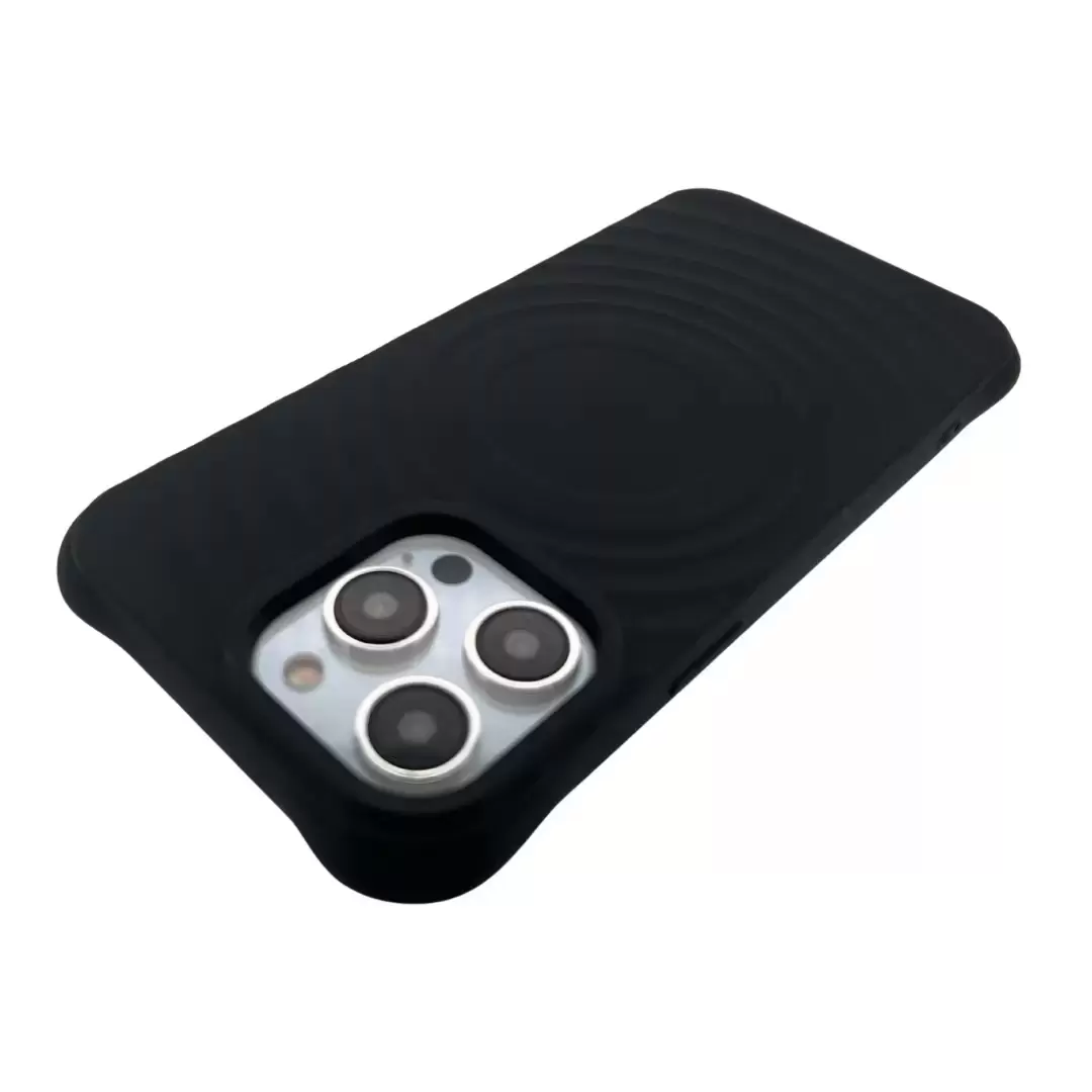 iPhone 12/iPhone 12 Pro Magsafe Water Ripple Tpu Case Black