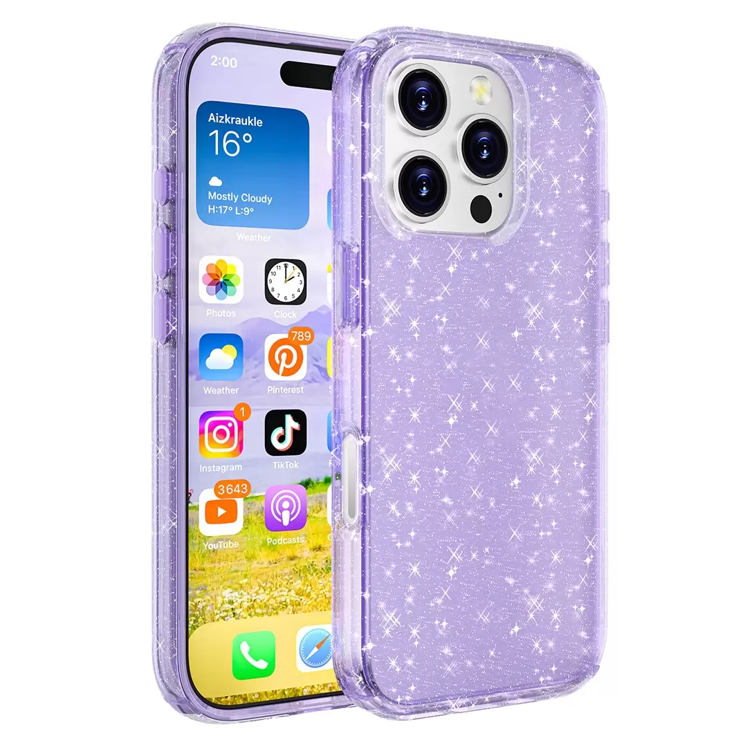 iPhone 7/8 Fleck Glitter Case Purple