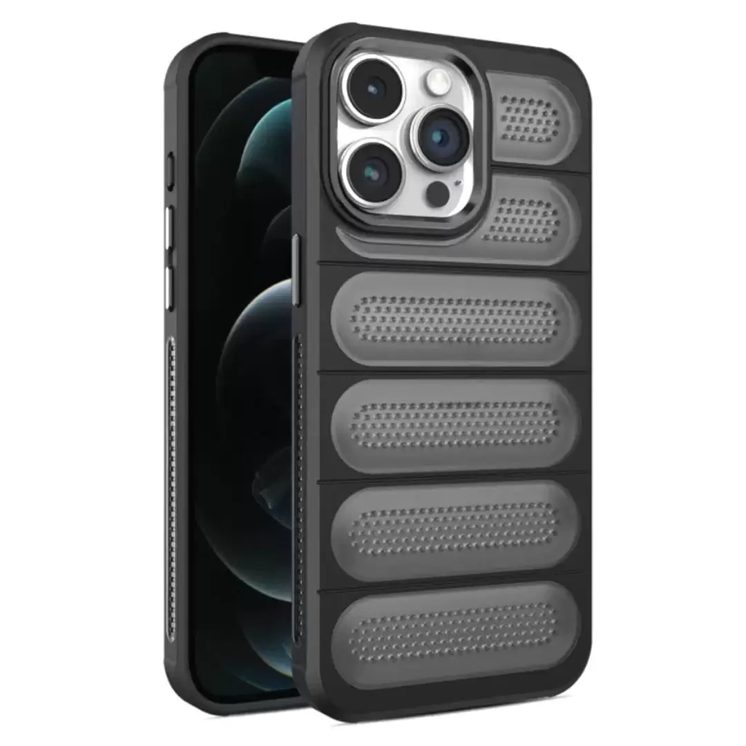 iPhone 16 Plus Mesh Cooling Case Black