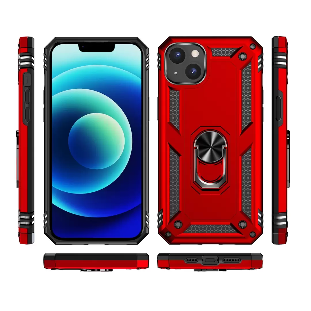 iPhone 14 Plus 2in1 Ring Case Red