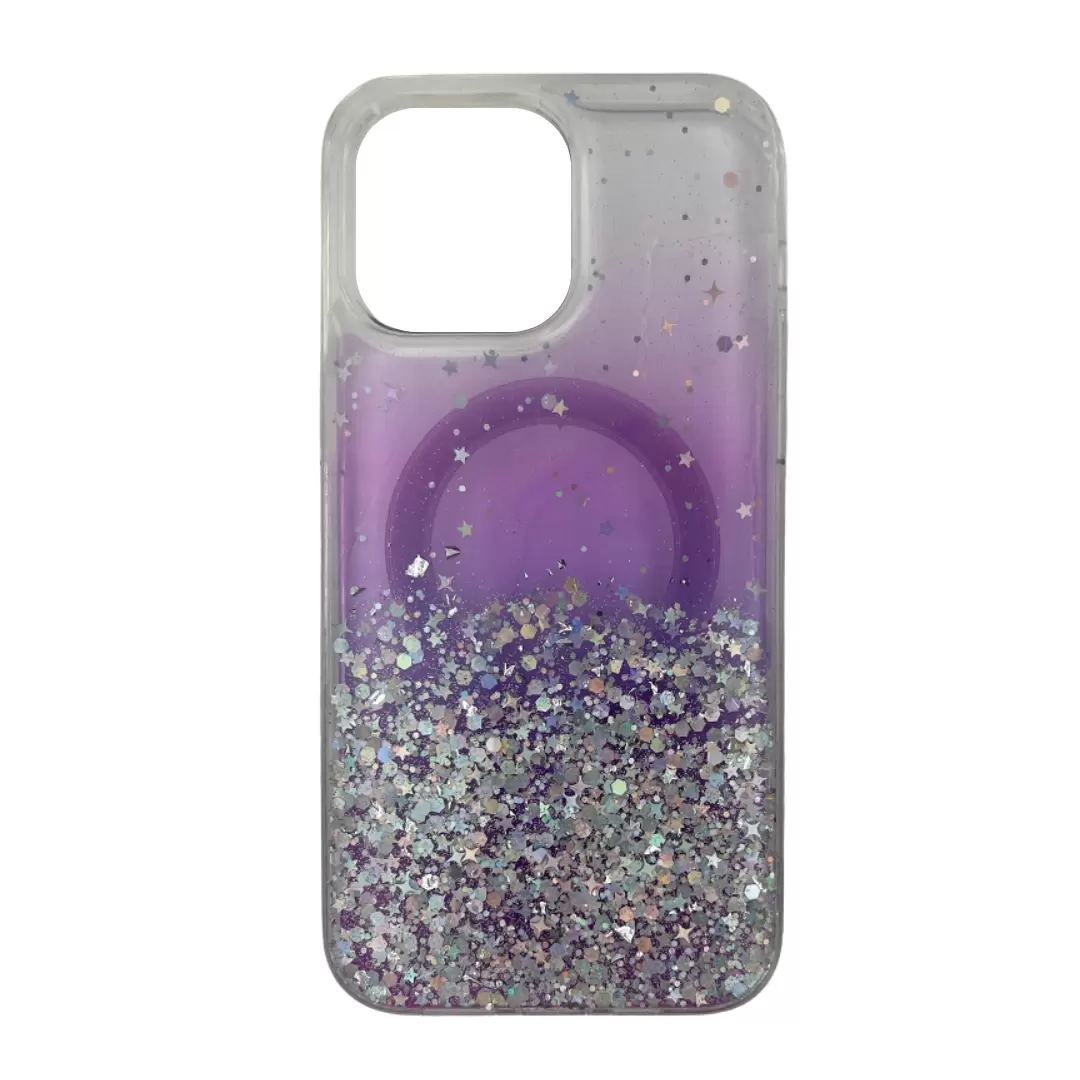 iPhone 12/iPhone 12 Pro Bling MagSafe Twotone Eco Purple