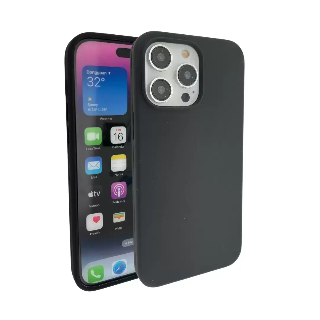 iPhone 14 Pro Soft Touch Case Black