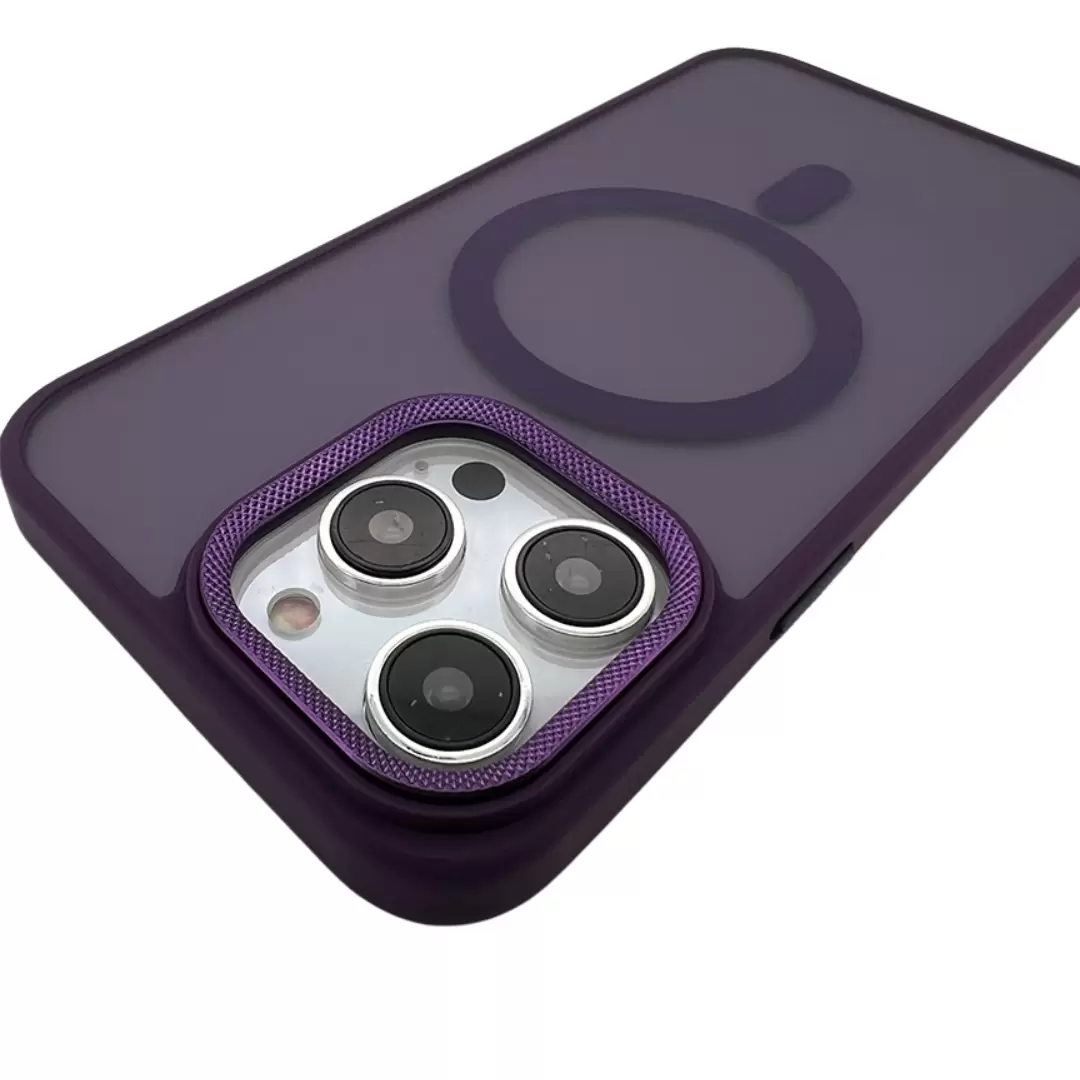 iPhone 15/iPhone 14/iPhone 13 MagSafe Cam Smoke Twotone Eco Dark Purple