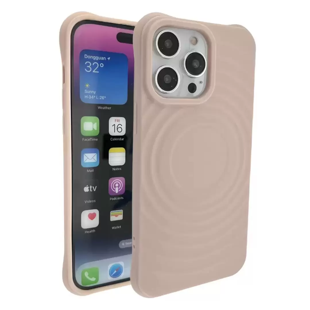 iPhone 13 Pro Magsafe Water Ripple Tpu Case Pink