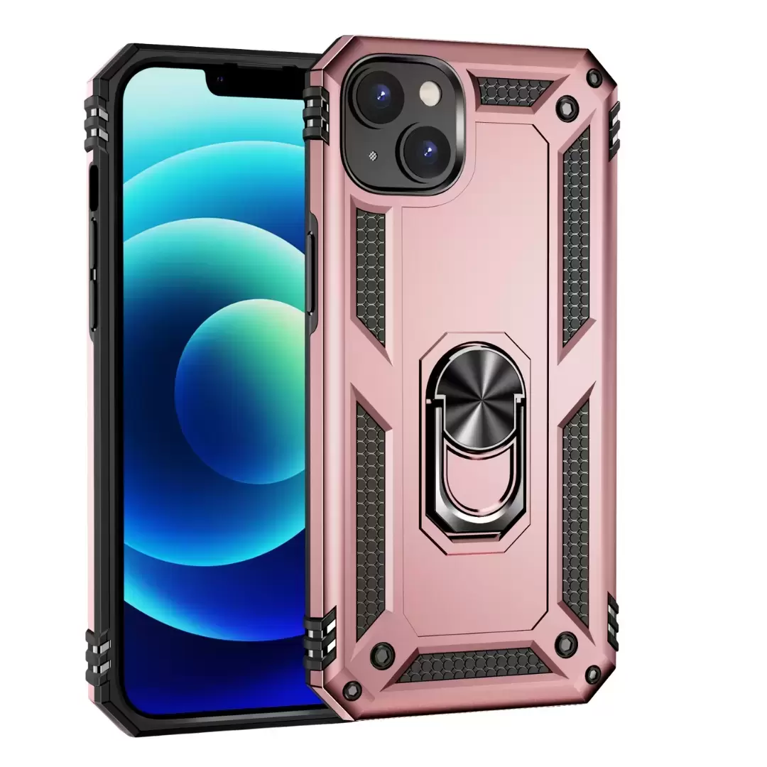 iPhone 13 Pro Max/iPhone 12 Pro Max 2in1 Ring Case Rose Gold