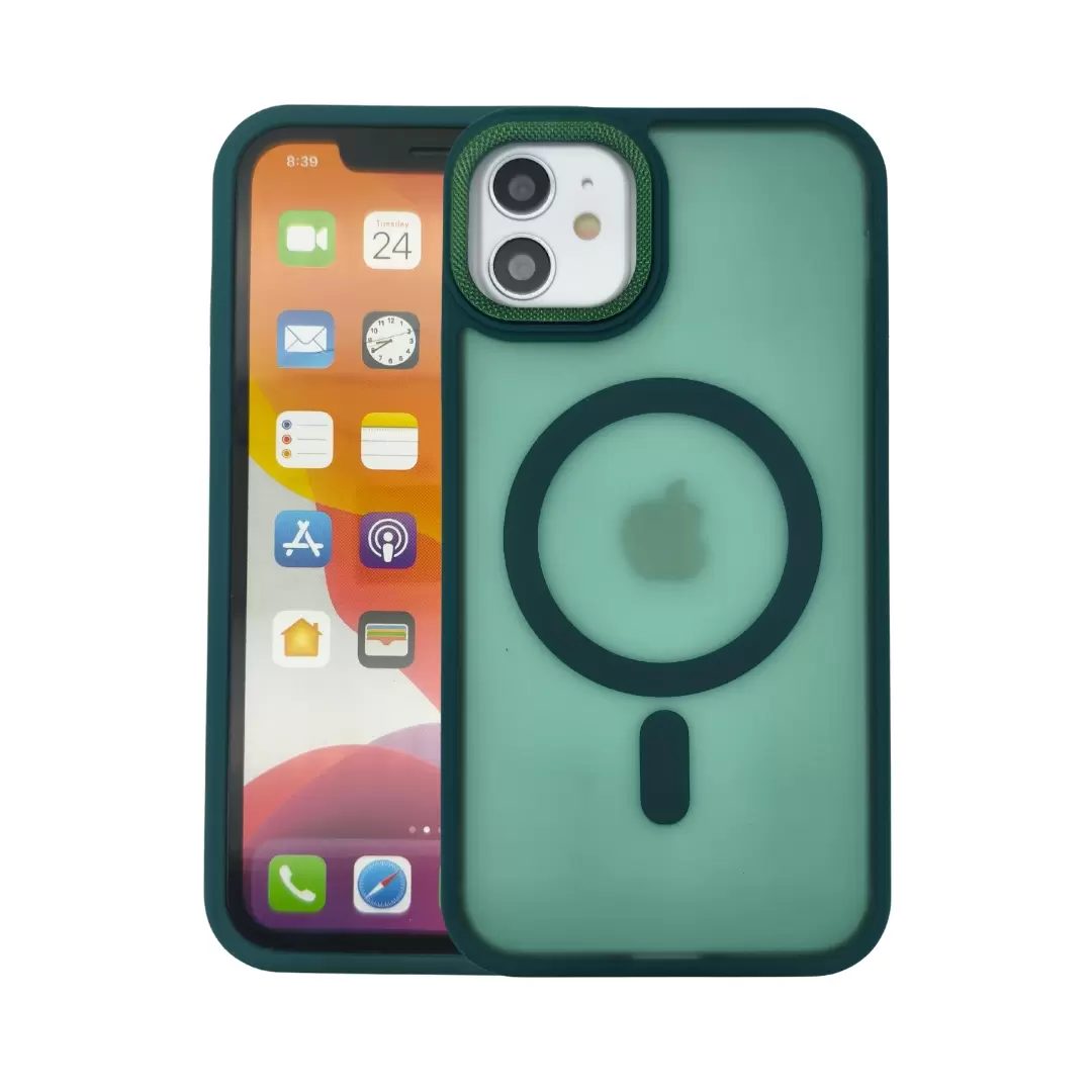 iPhone 11 MagSafe Cam Smoke Twotone Eco Dark Green