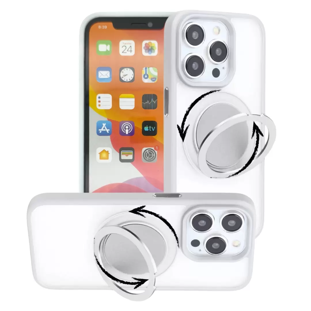 iPhone 16 Pro MagSafe Cam Smoke Rotating Kickstand White