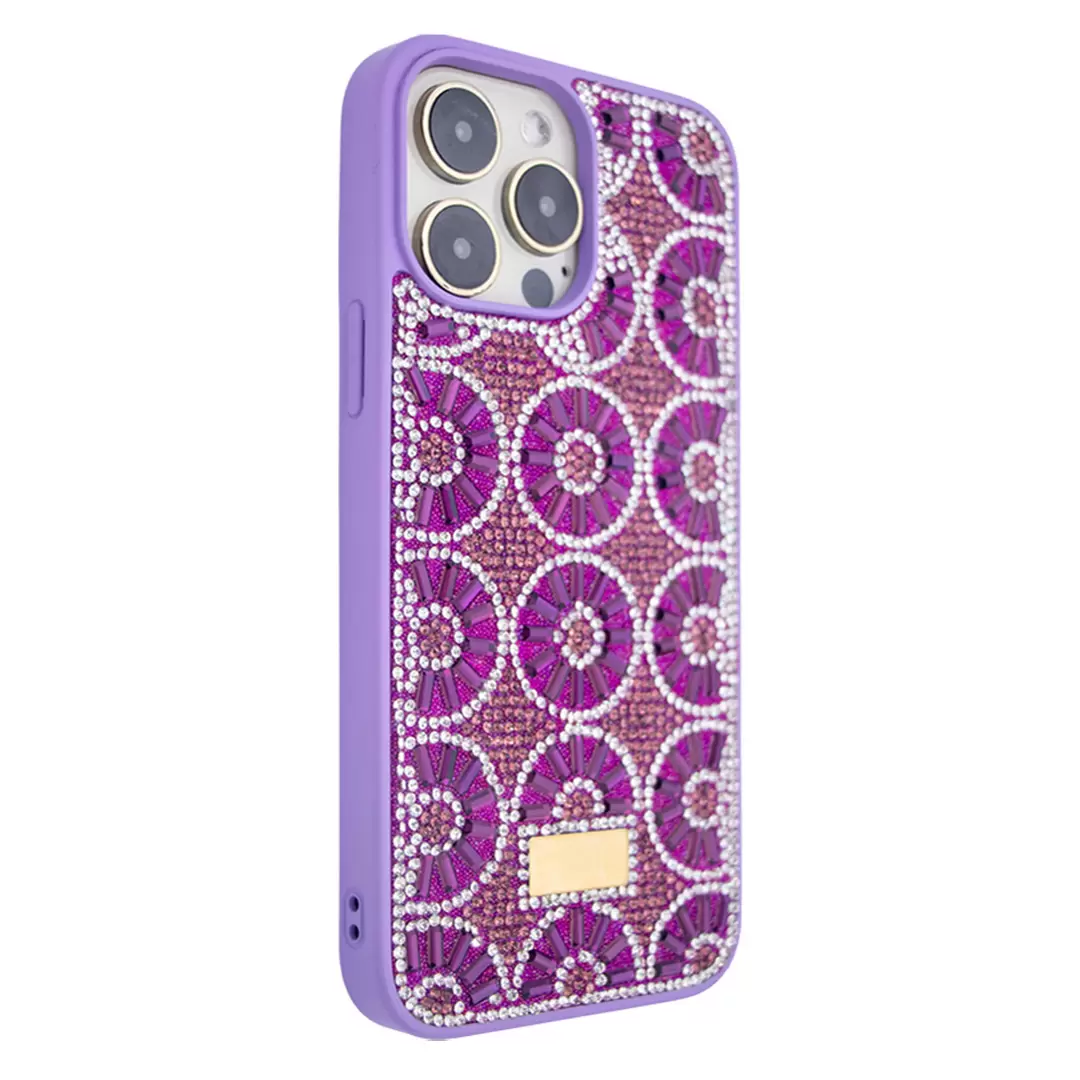 iPhone 16 Diamond sparkling case Dark Purple