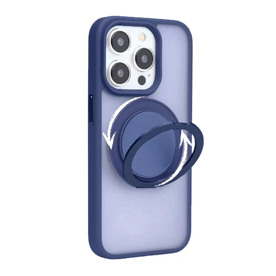 iPhone 16 Plus MagSafe Cam Smoke Rotating Kickstand Dark Blue