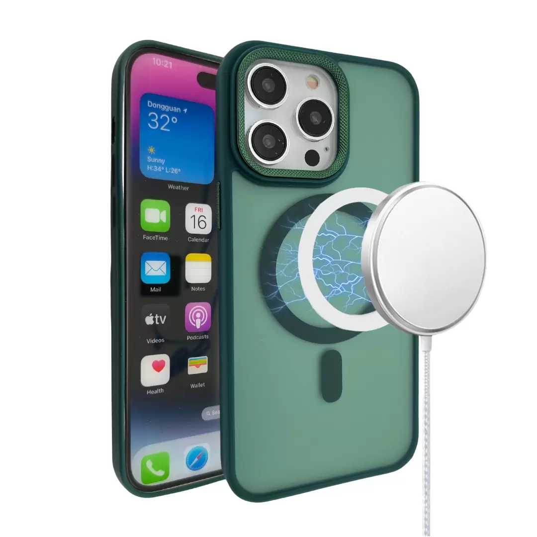 iPhone 12/iPhone 12 Pro MagSafe Cam Smoke Twotone Eco Dark Green