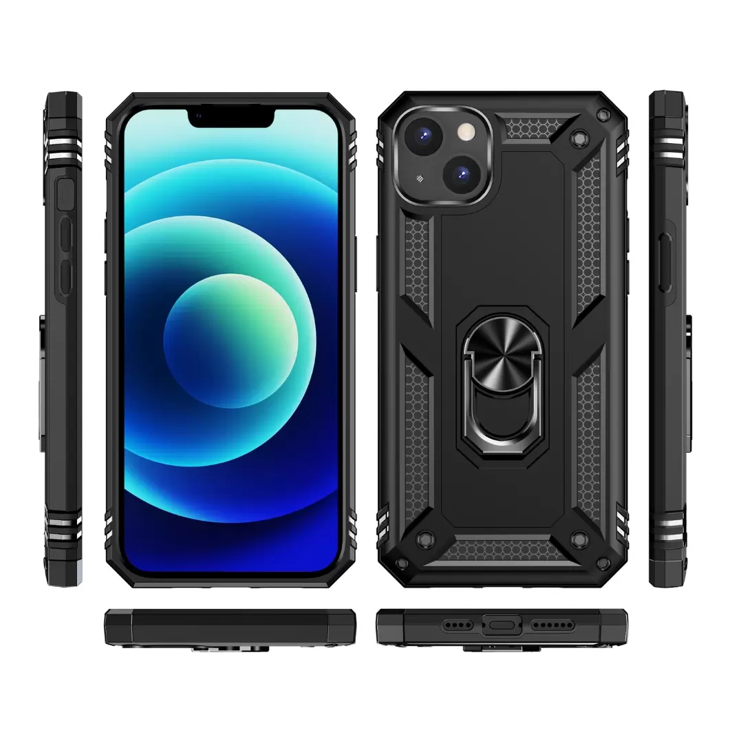 iPhone XR 2in1 Ring Case Black