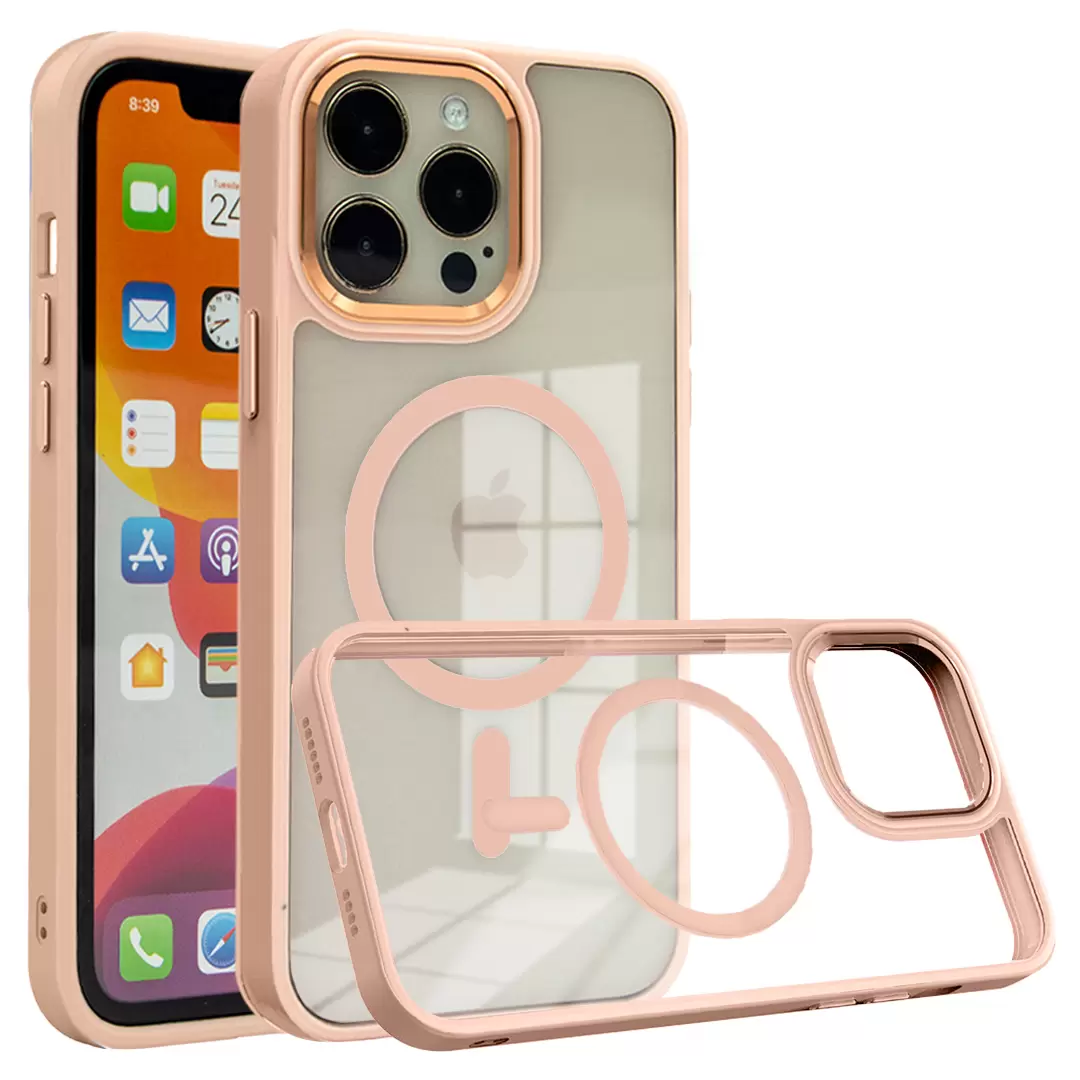 iPhone 13 Pro Max/iPhone 12 Pro Max MagSafe Clear Twotone Rose Gold