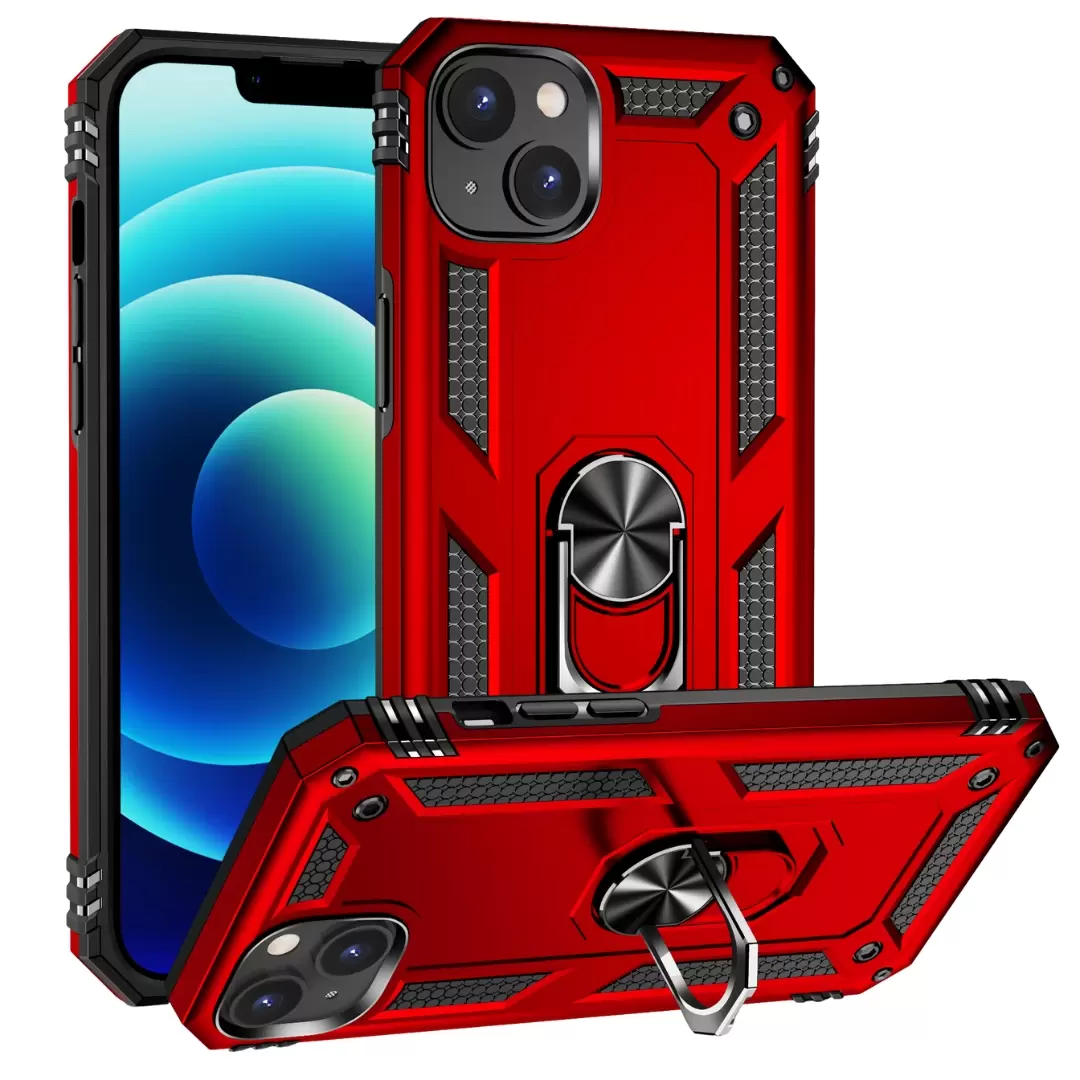 iPhone 12 Pro Max 2in1 Ring Case Red