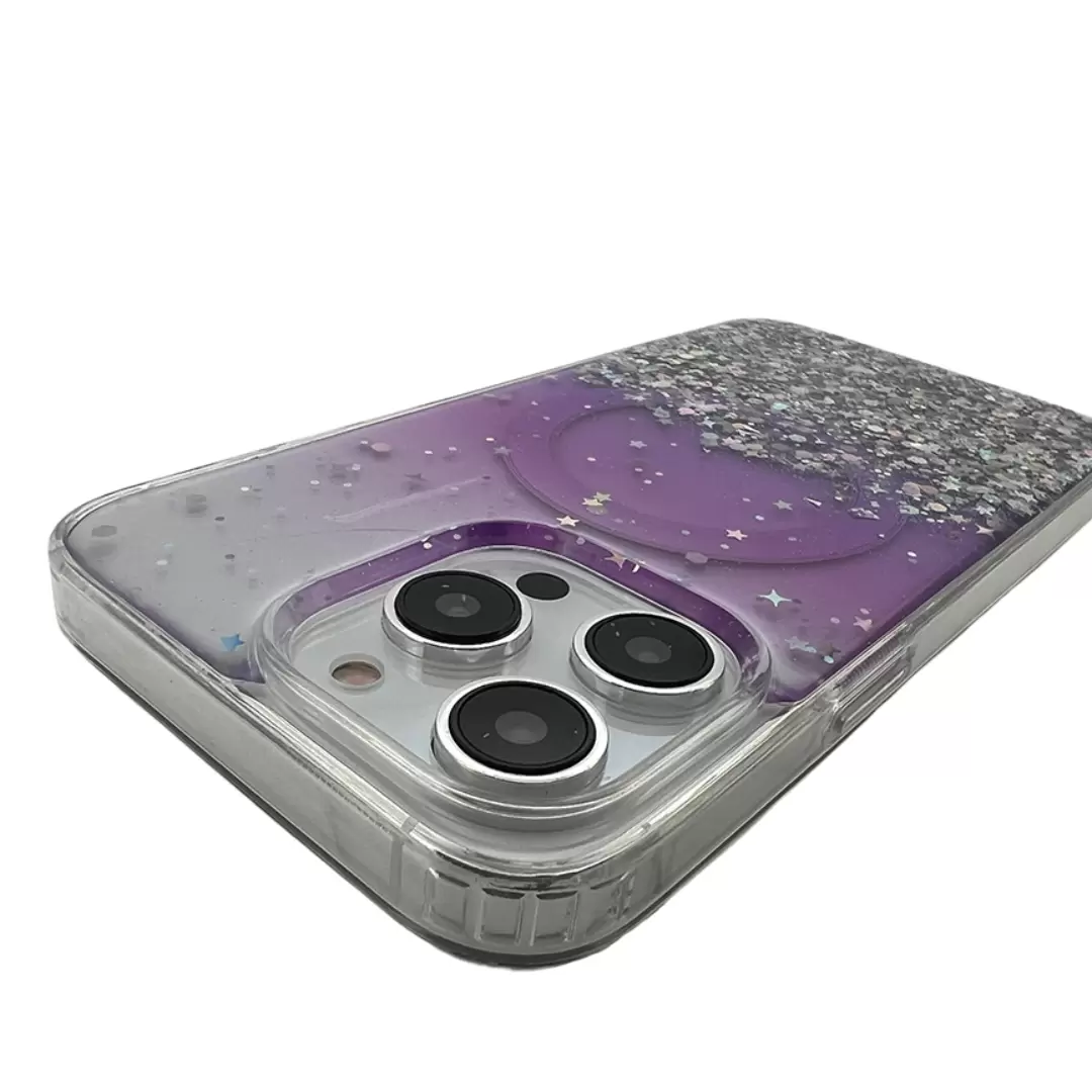 iPhone 16 Bling MagSafe Twotone Eco Purple