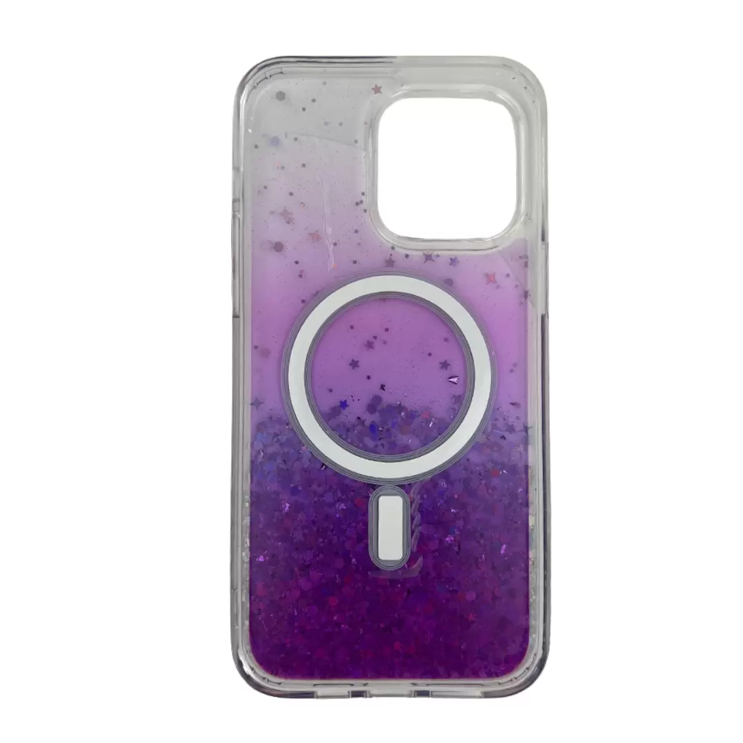 iPhone 13 Pro Bling MagSafe Twotone Eco Purple