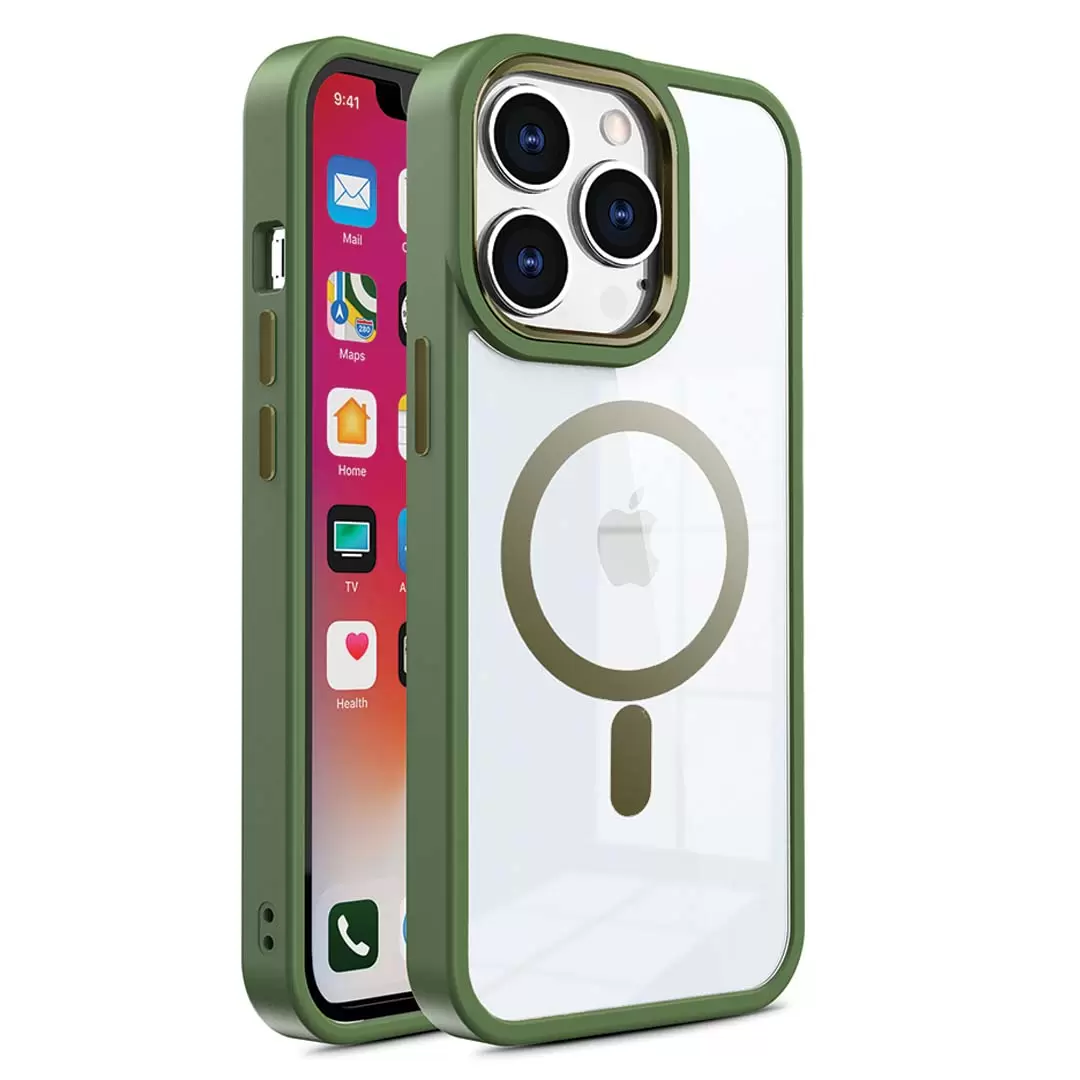 iPhone 13 Pro MagSafe Clear Twotone Green