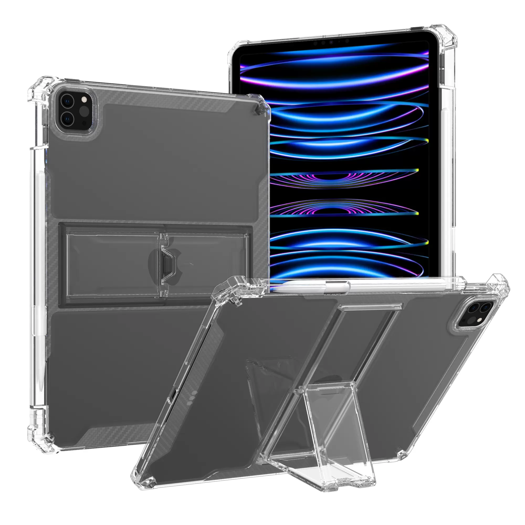 iPad Air 13 (2024) Clear Kickstand Case