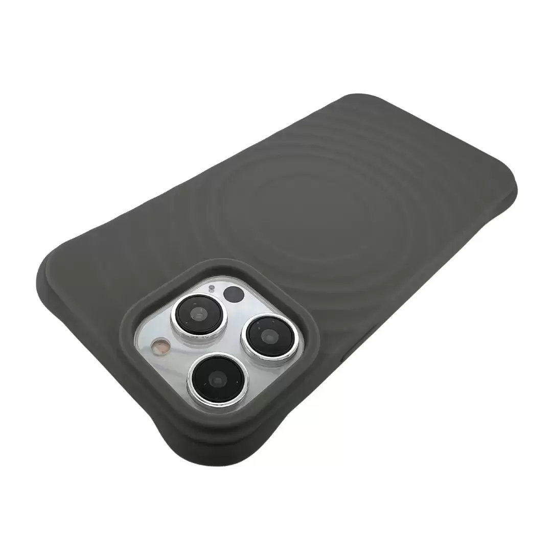 iPhone 15/iPhone 14 Magsafe Water Ripple Tpu Case Gray