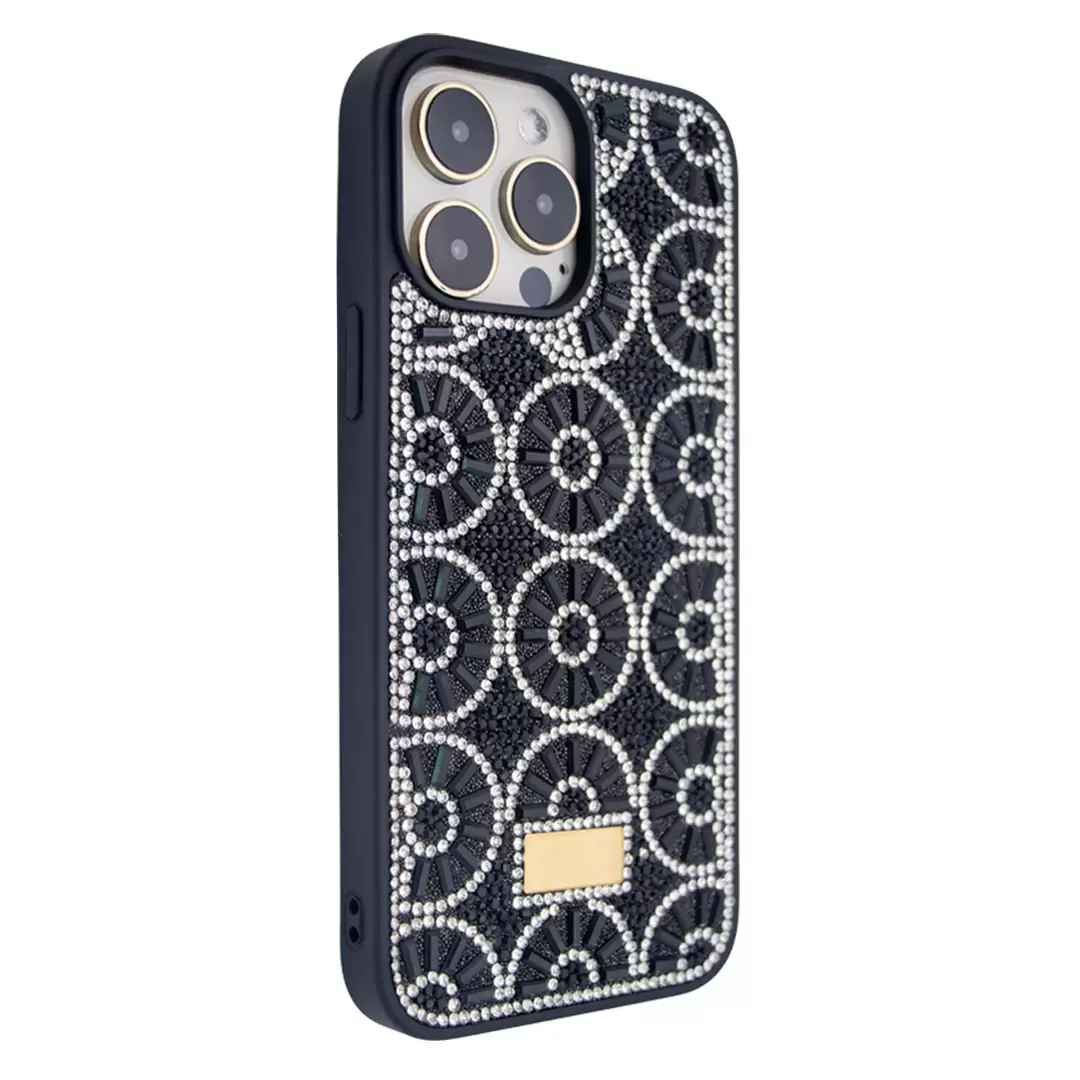 iPhone 15/iPhone 14/iPhone 13 Diamond sparkling case Black