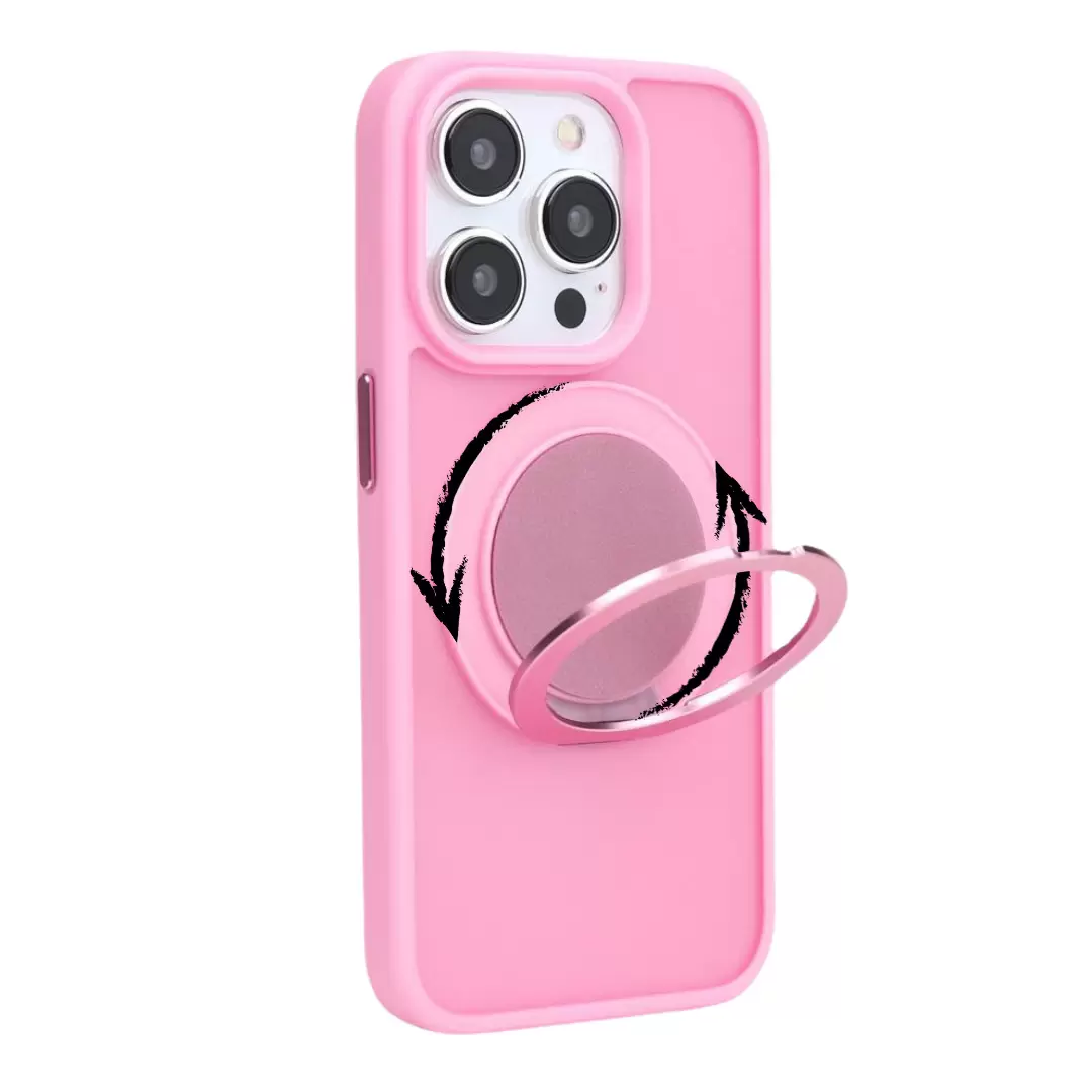 iPhone 16 MagSafe Cam Smoke Rotating Kickstand Pink