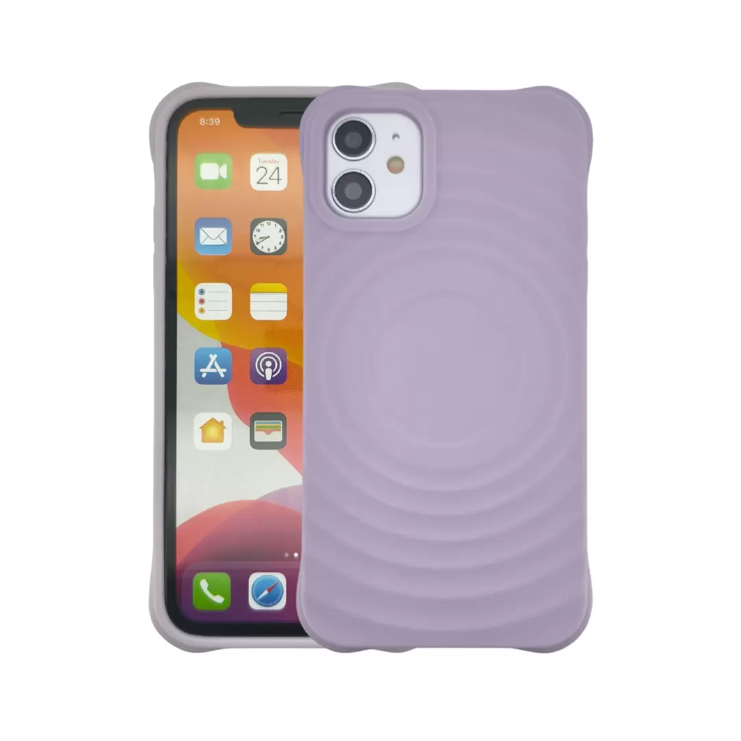 iPhone 11 Magsafe Water Ripple Tpu Case Purple