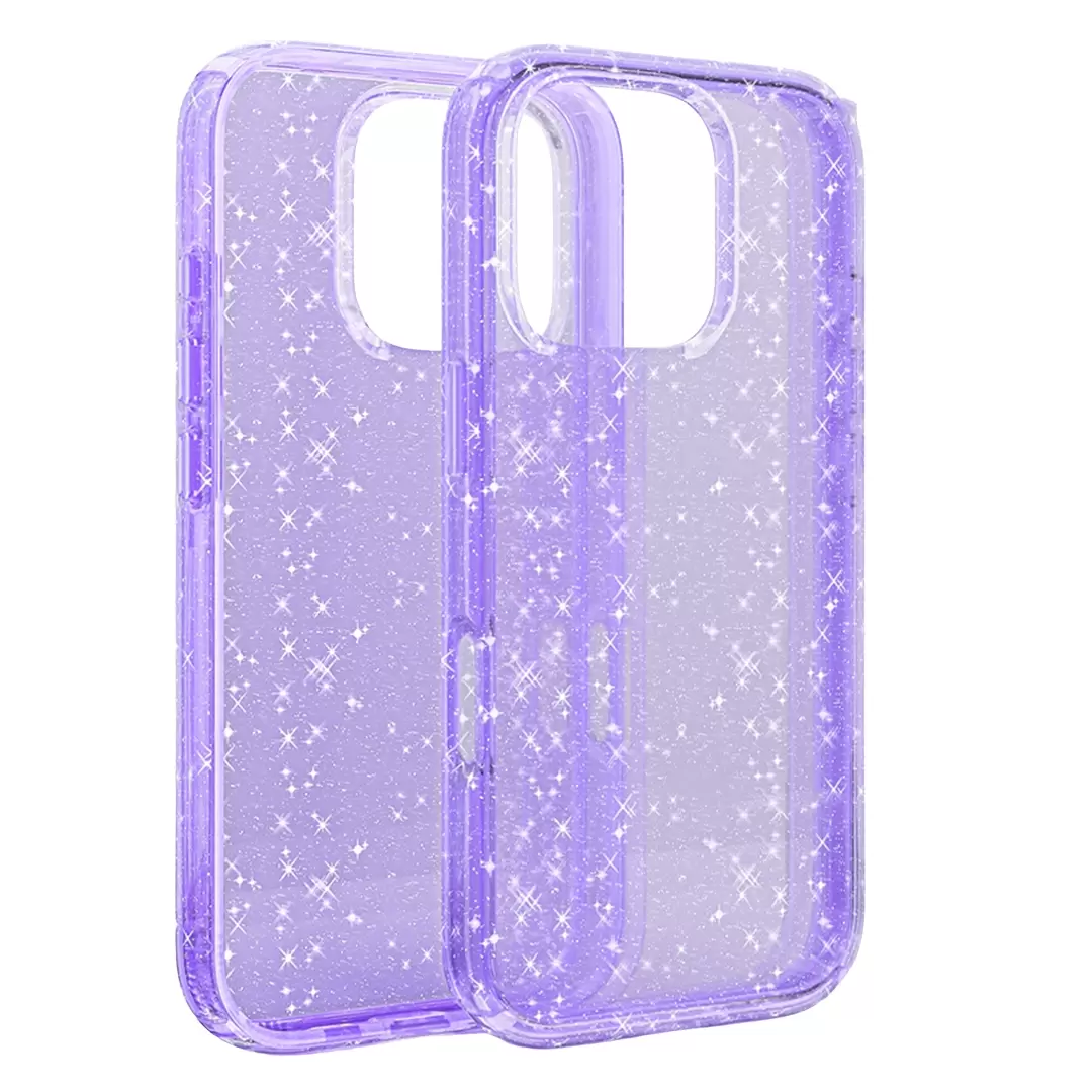 iPhone XS Max Fleck Glitter Case Purple