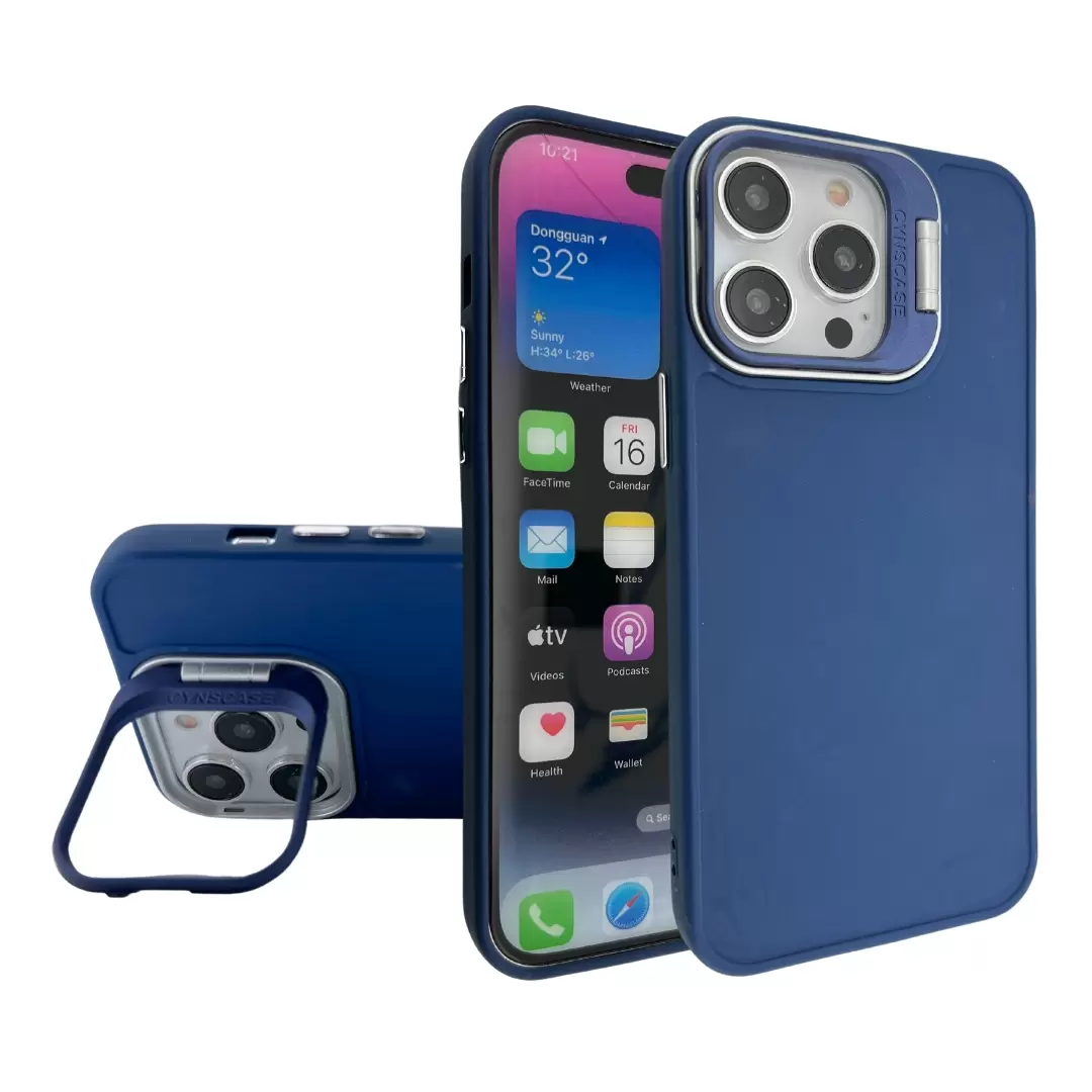 iPhone 15 Pro Max/iPhone 14 Pro Max Camera Stand Eco Case Royal Blue