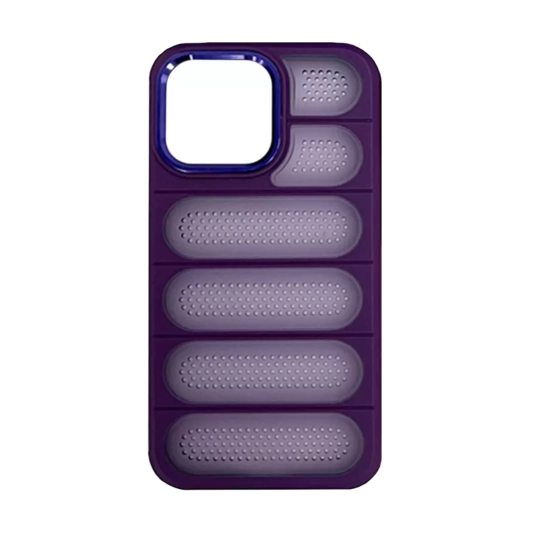 iPhone 15/iPhone 14/iPhone 13 Mesh Cooling Case Dark Purple