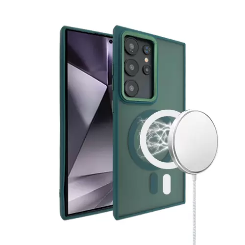 Samsung S23 Ultra MagSafe Cam Smoke Twotone Eco Dark Green