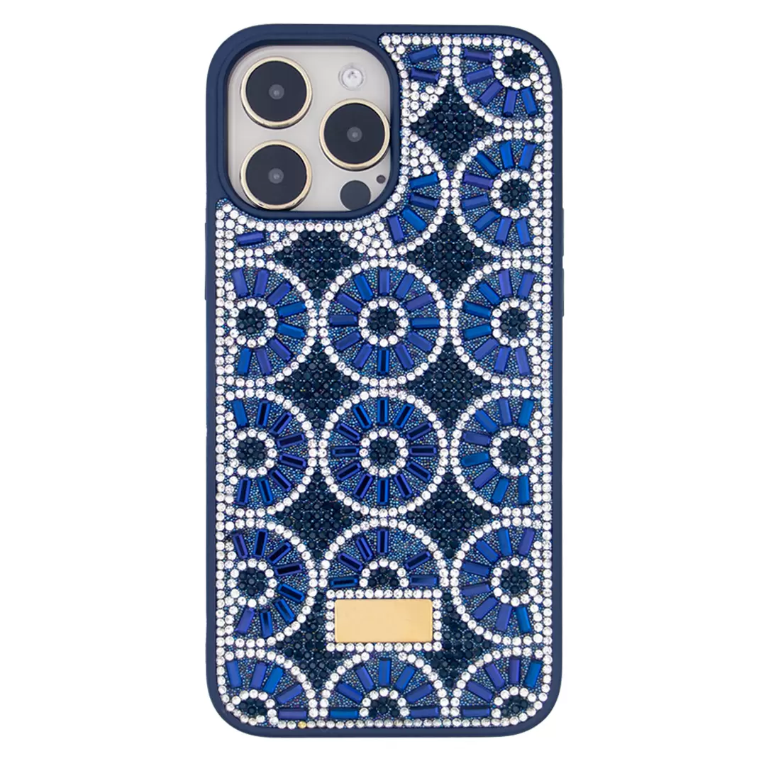 iPhone 16 Pro Max Diamond sparkling case Dark Blue