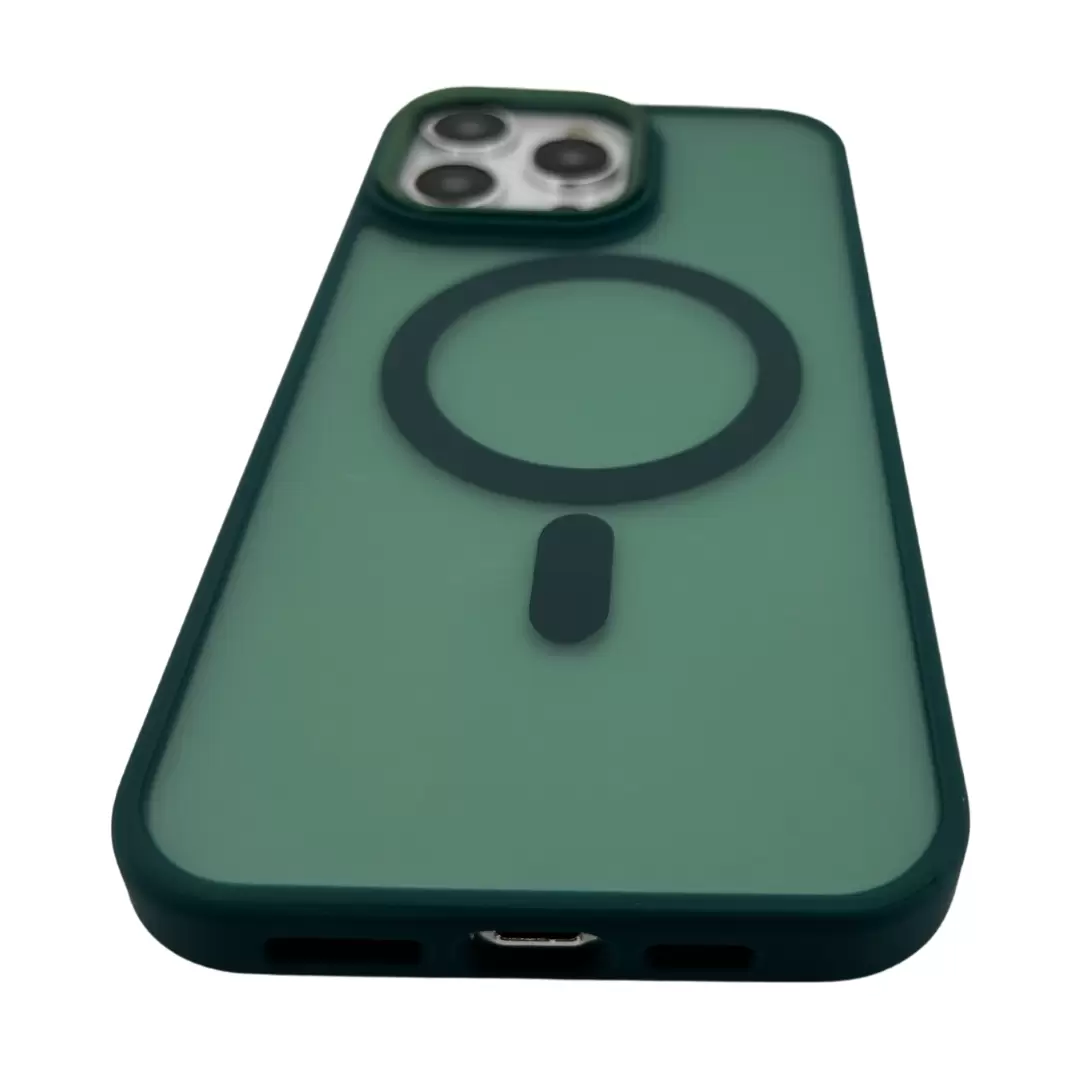 iPhone 15/iPhone 14/iPhone 13 MagSafe Cam Smoke Twotone Eco Dark Green