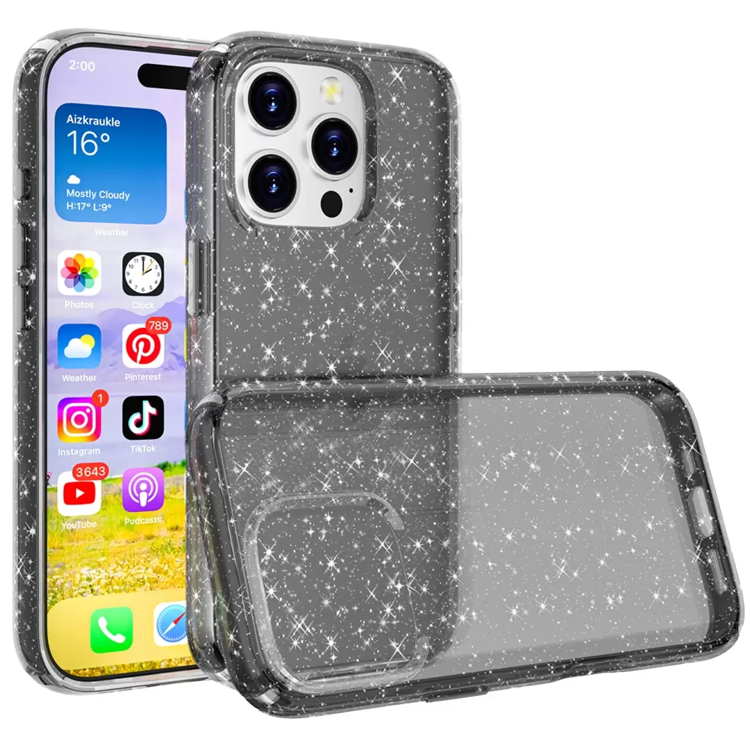 iPhone XS Max Fleck Glitter Case Black