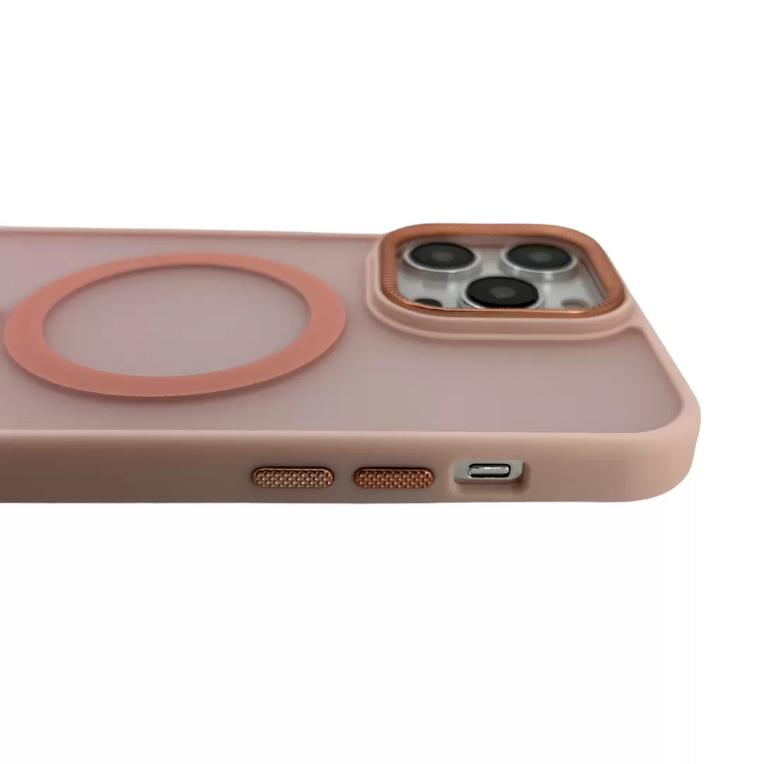 iPhone 15/iPhone 14/iPhone 13 MagSafe Cam Smoke Twotone Eco Pink