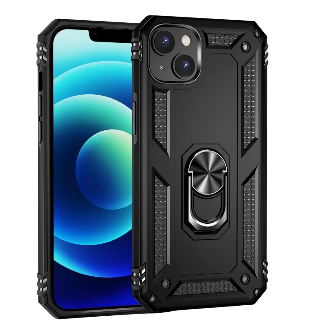 iPhone XR 2in1 Ring Case Black